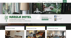 Desktop Screenshot of karulahotel.co.za