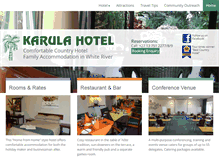 Tablet Screenshot of karulahotel.co.za